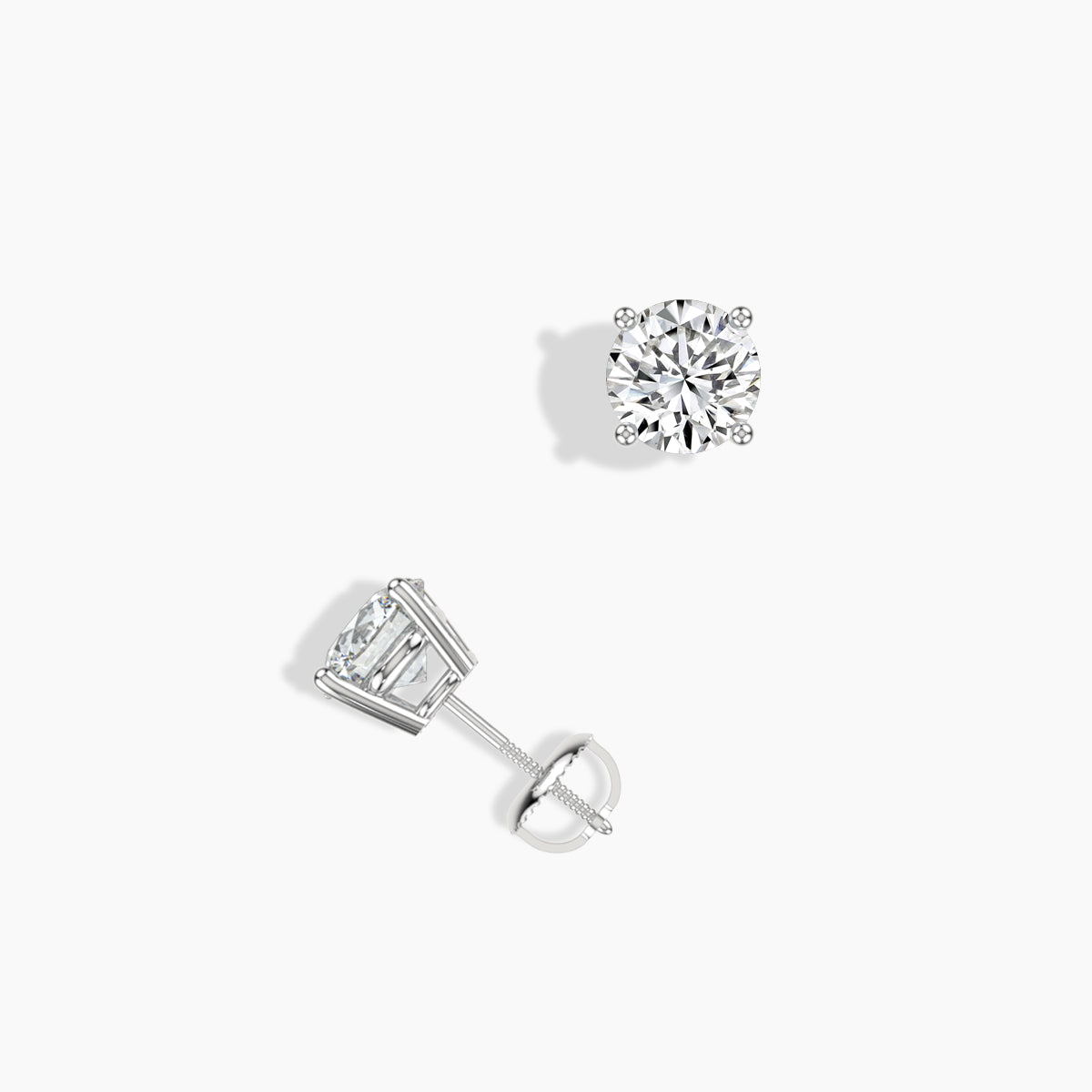 Lab Diamond Stud Earrings 0.75 Ctw LSER075
