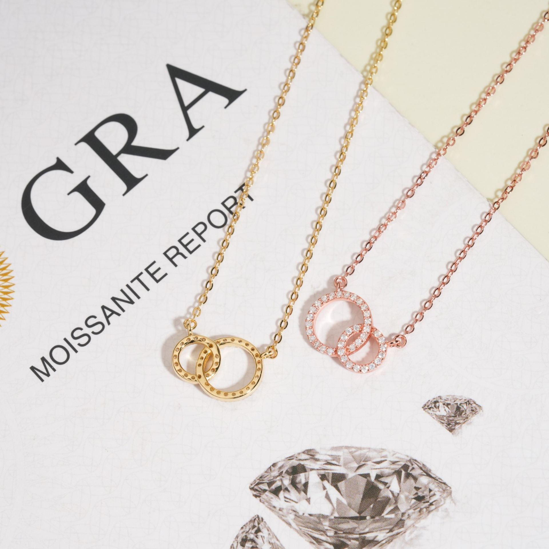 Loved Locked Moissanite Necklace