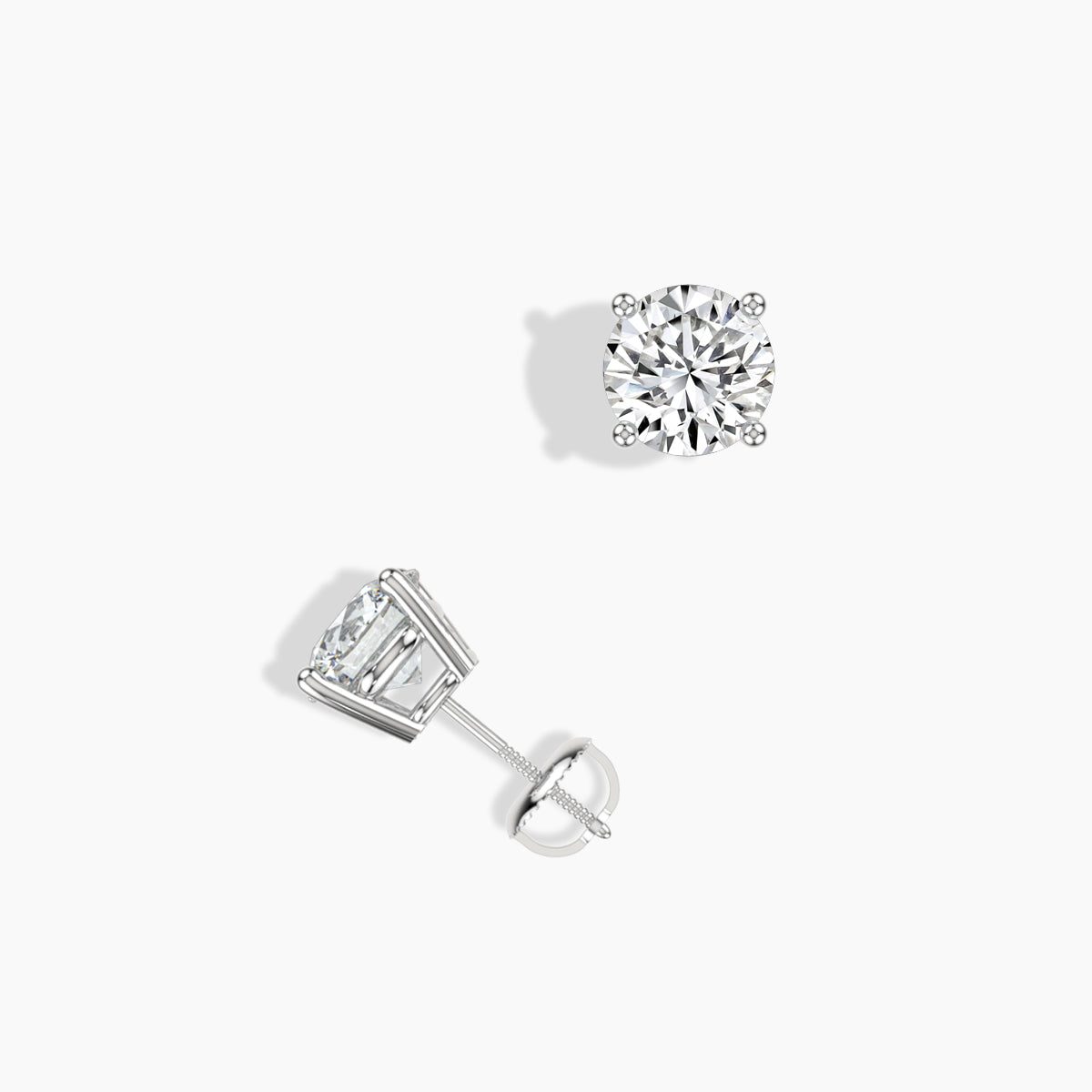 Lab Diamond Stud Earrings 1.00 Ctw LSER100