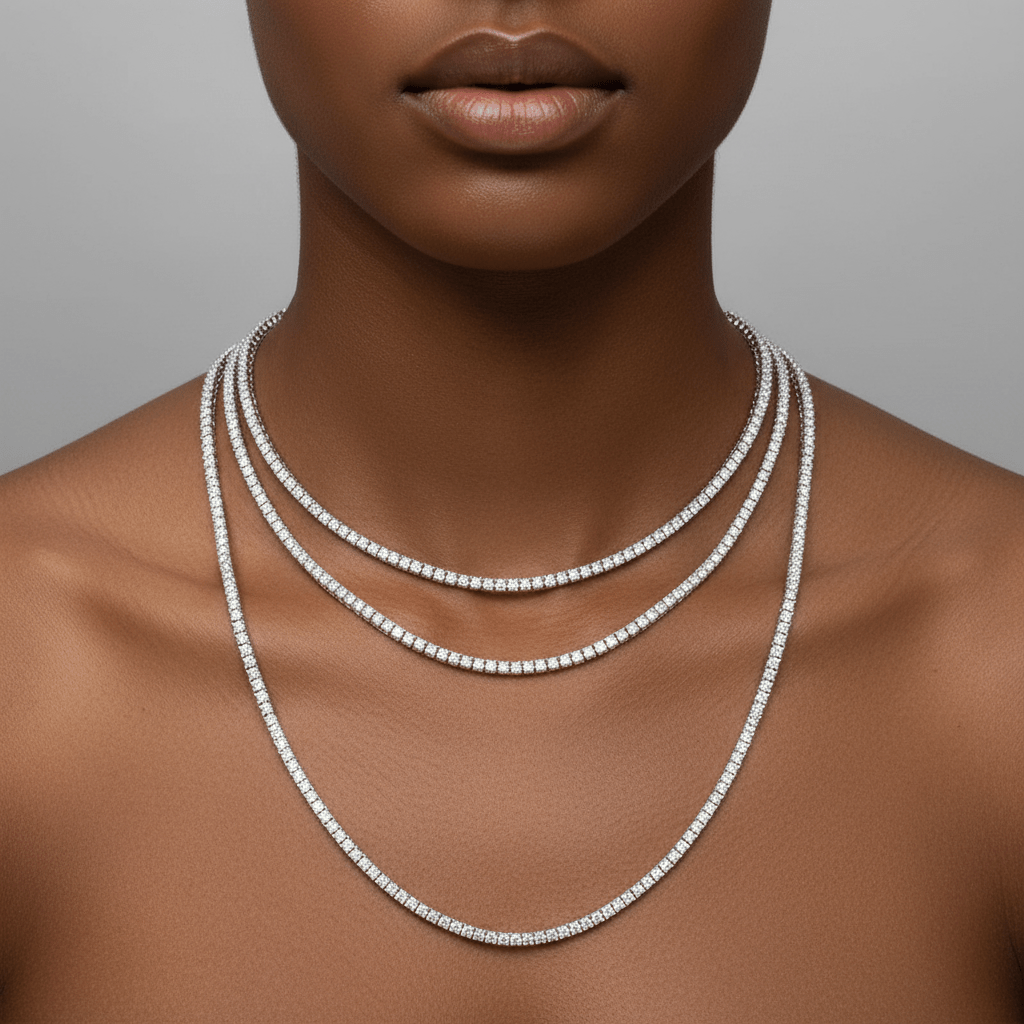 2mm Moissanite Tennis Chain