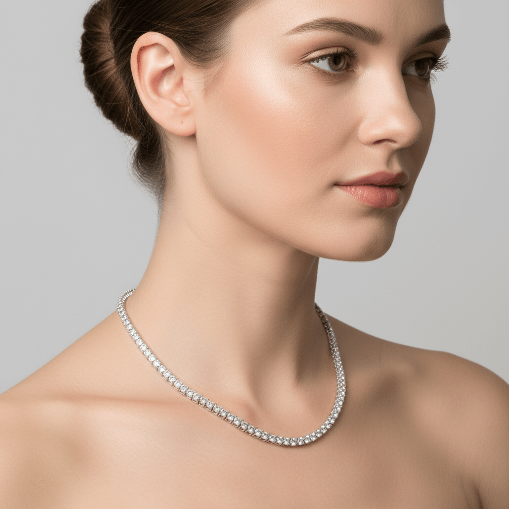 3mm Moissanite Tennis Chain