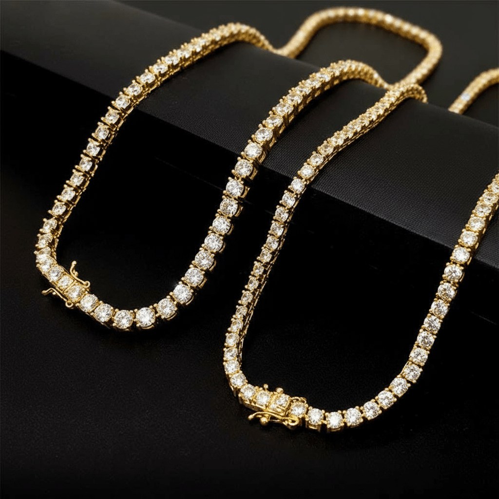 4mm Moissanite Tennis Chain