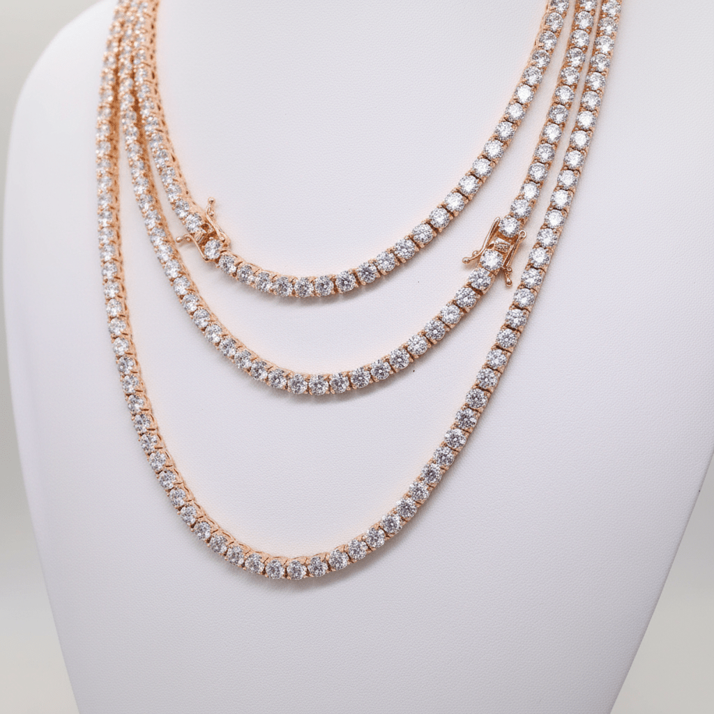 4mm Moissanite Tennis Chain