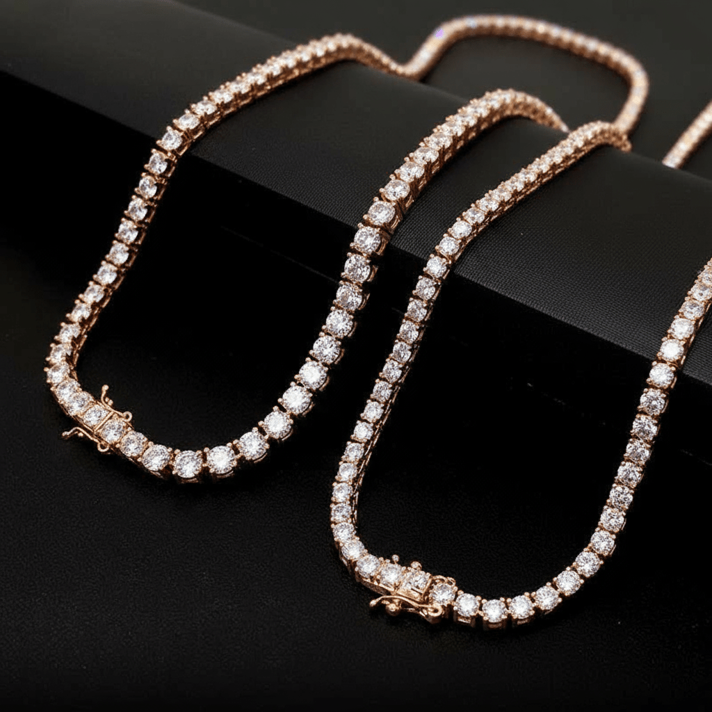 4mm Moissanite Tennis Chain