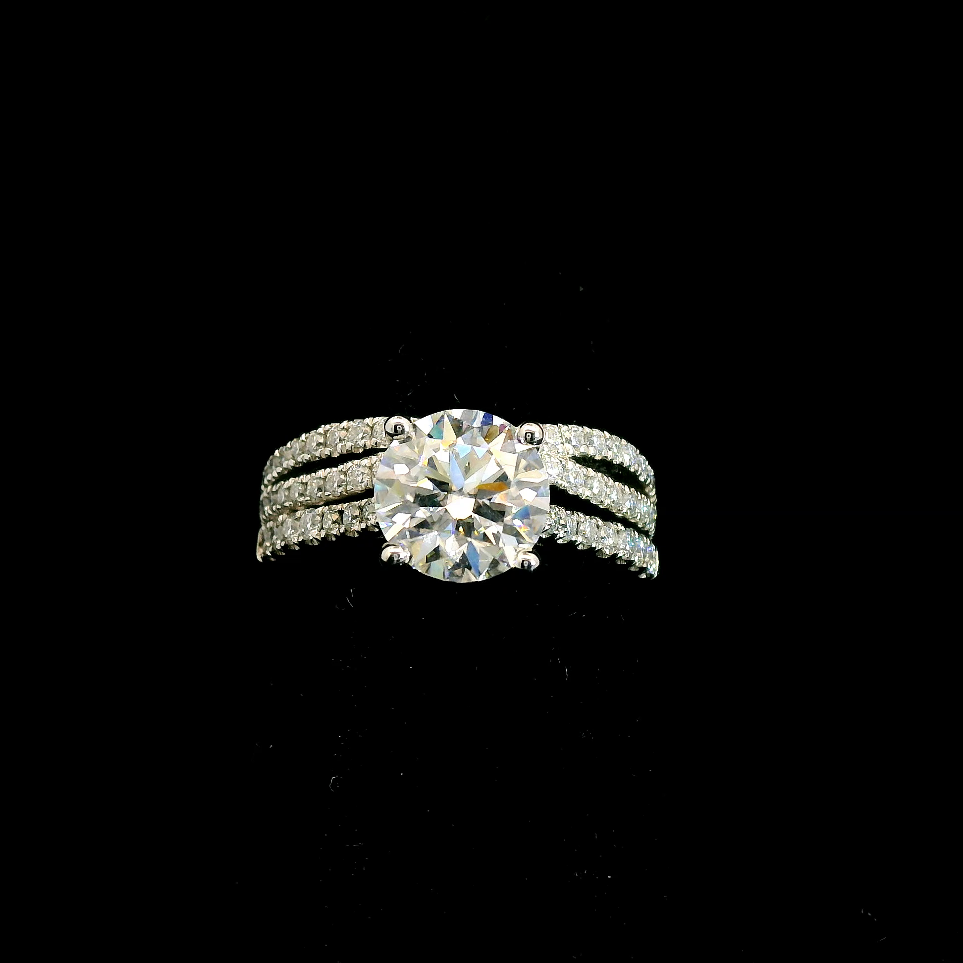 2ct Moissanite Wedding Set