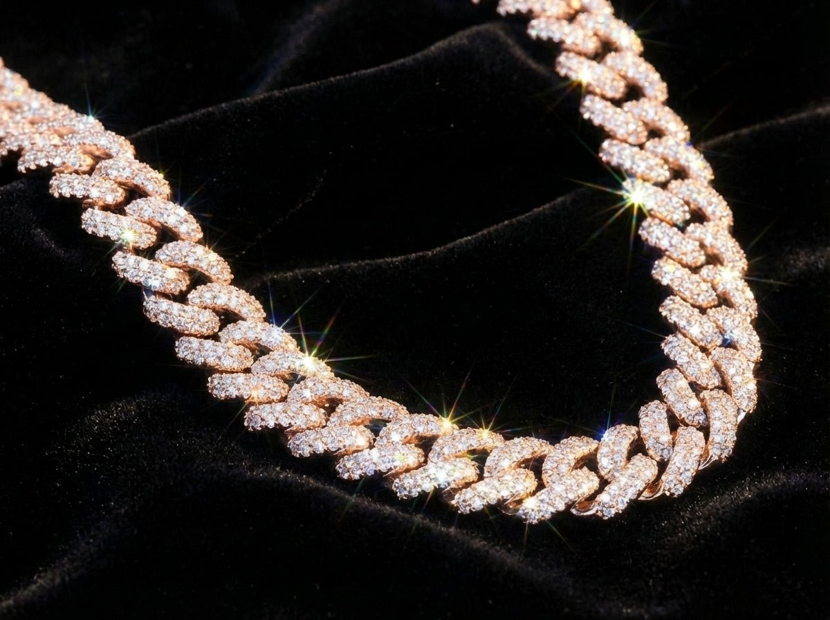 8MM Diamond Miami Cuban Link Chain – Solid 10K Gold | Lab - Grown VVS Diamonds (9–13ct)