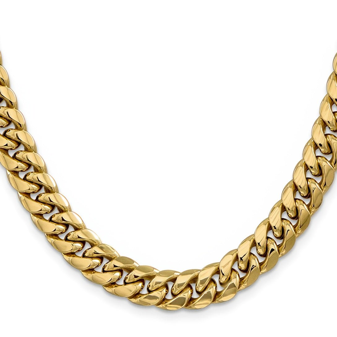 9.3mm 14k Gold Cuban Chain