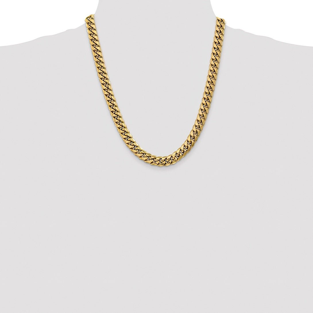 9.3mm 14k Gold Cuban Chain