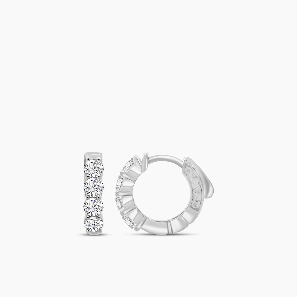 Lab Diamond Earrings 1.00 Ctw E4089V