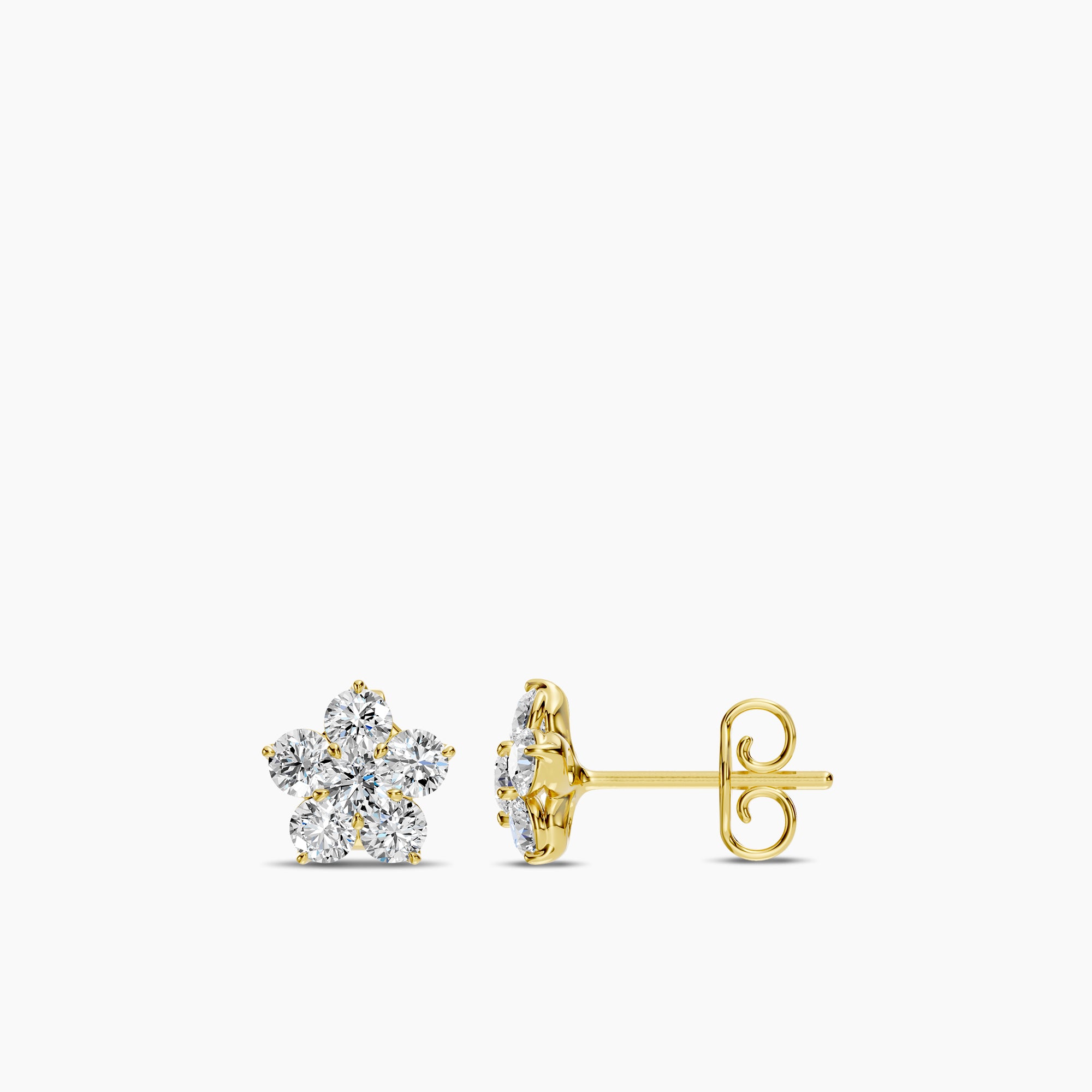 Lab Diamond Earrings 2.20 Ctw E4337