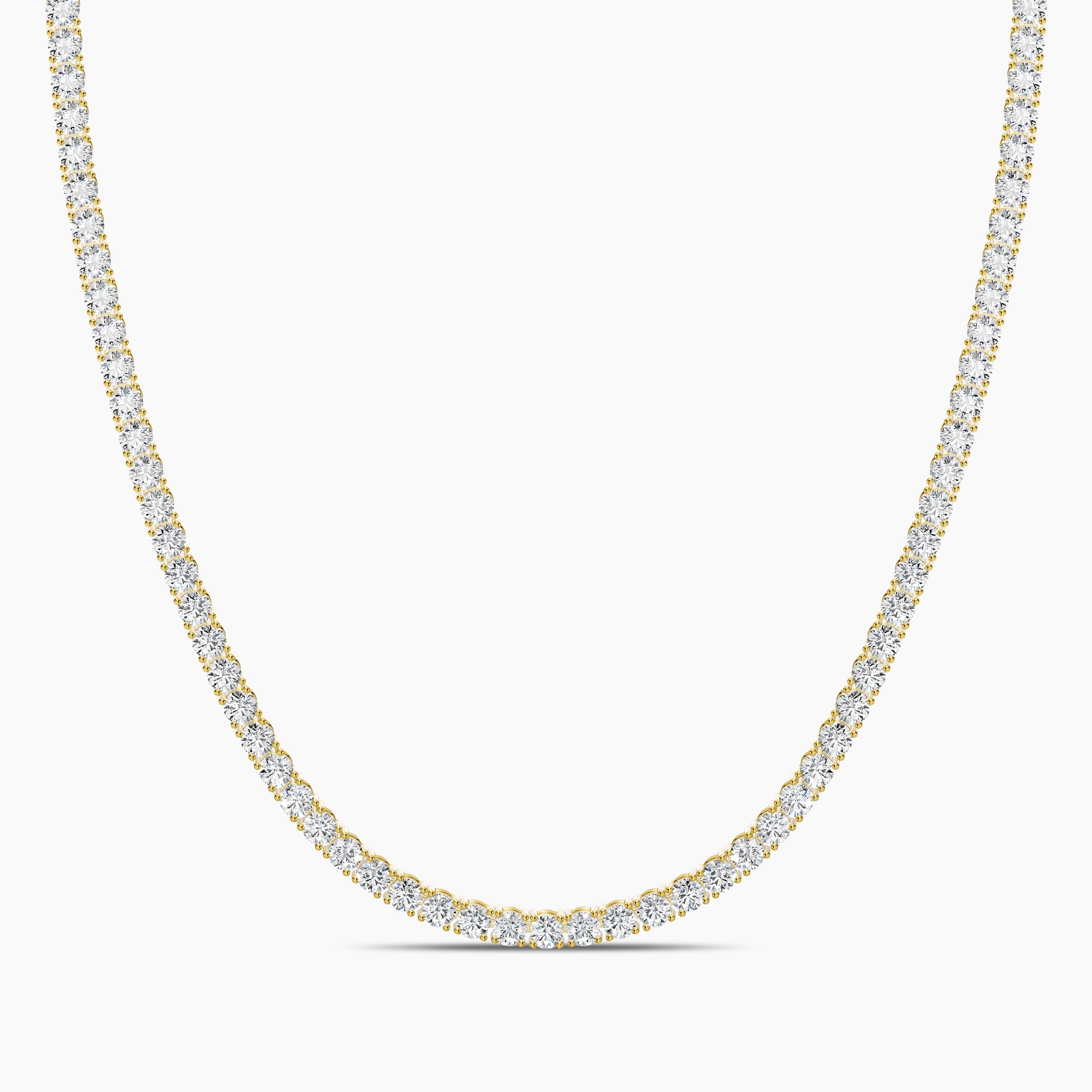 Lab Diamond Necklace 12.00 Ctw N1200