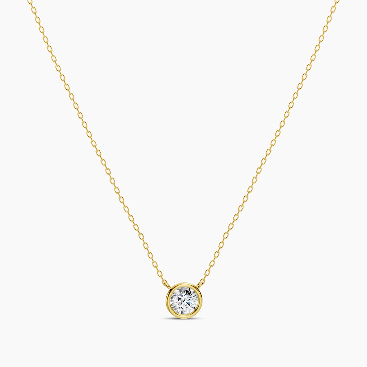 Lab Diamond Necklace 0.50 Ctw NY050