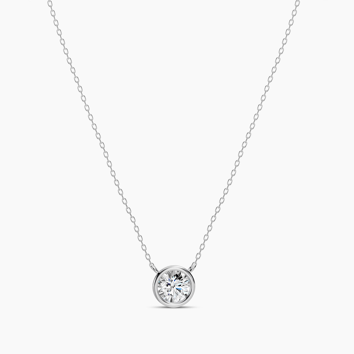Lab Diamond Necklace 1.00 Ctw NY100
