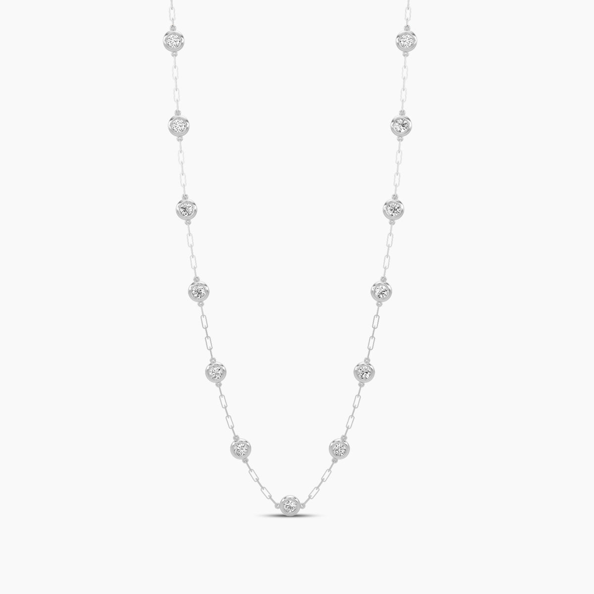 Lab Diamond Necklace 3.00 Ctw NY300