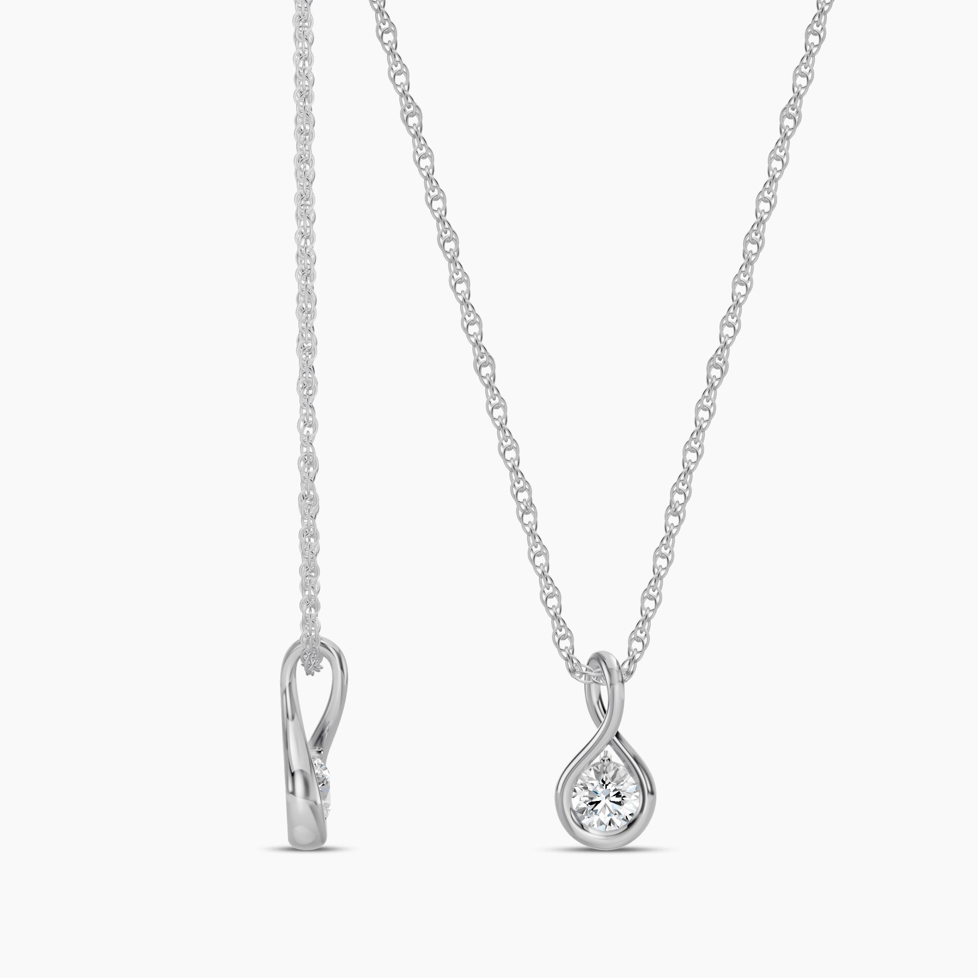 Lab Diamond Pendant 0.20 Ctw P4247