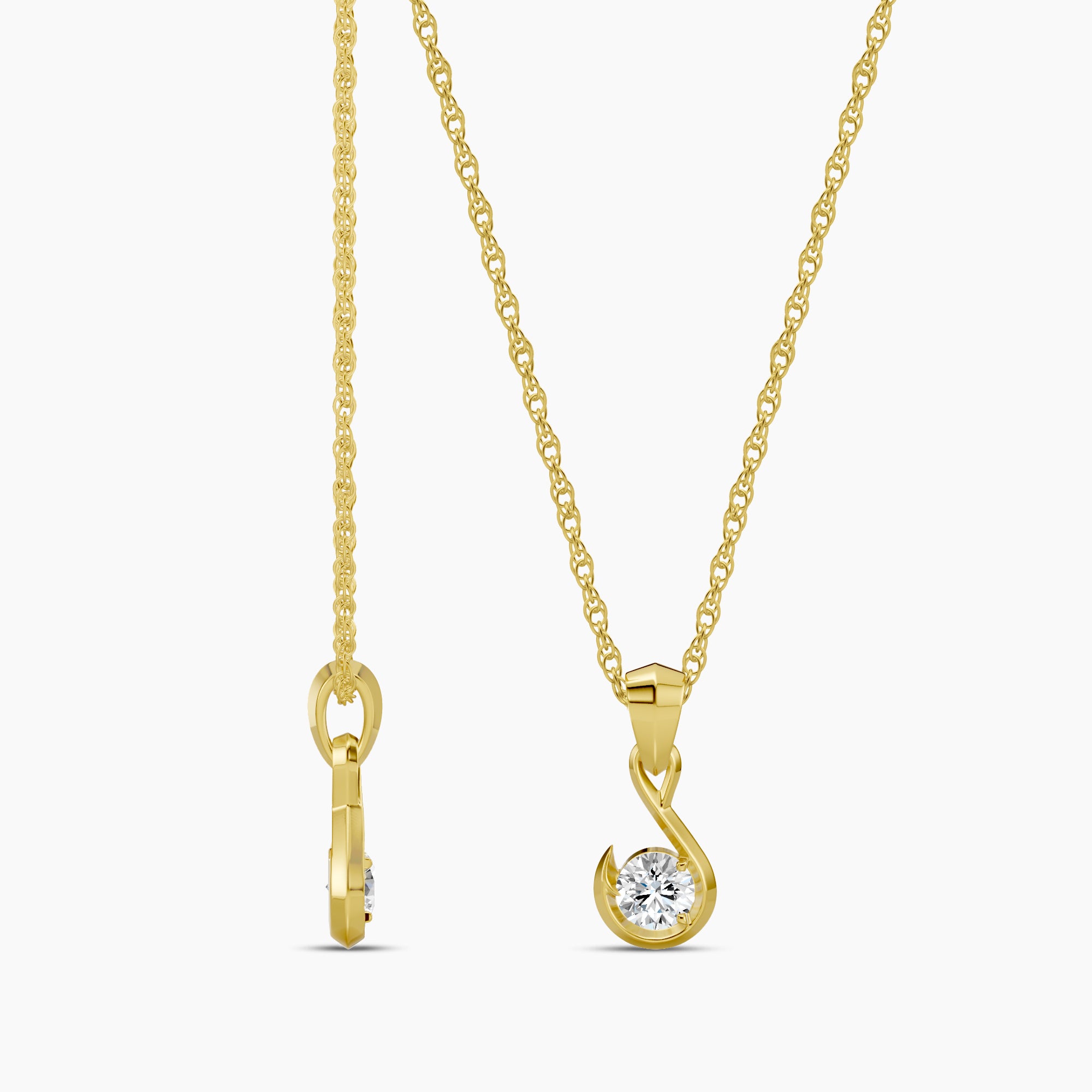 Lab Diamond Pendant 0.20 Ctw P4256