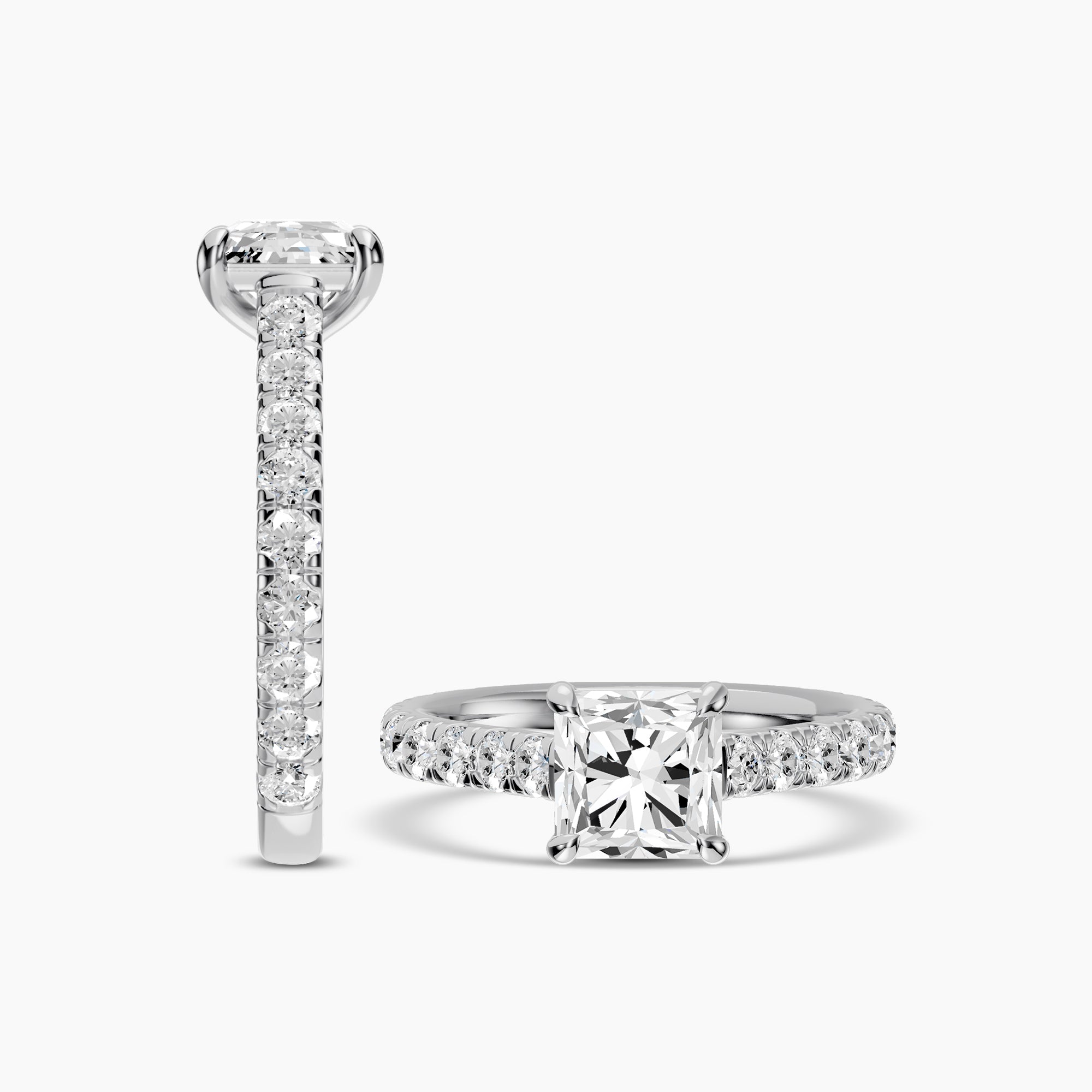 Lab Diamond Engagement Ring 3.00 Ctw RE4189