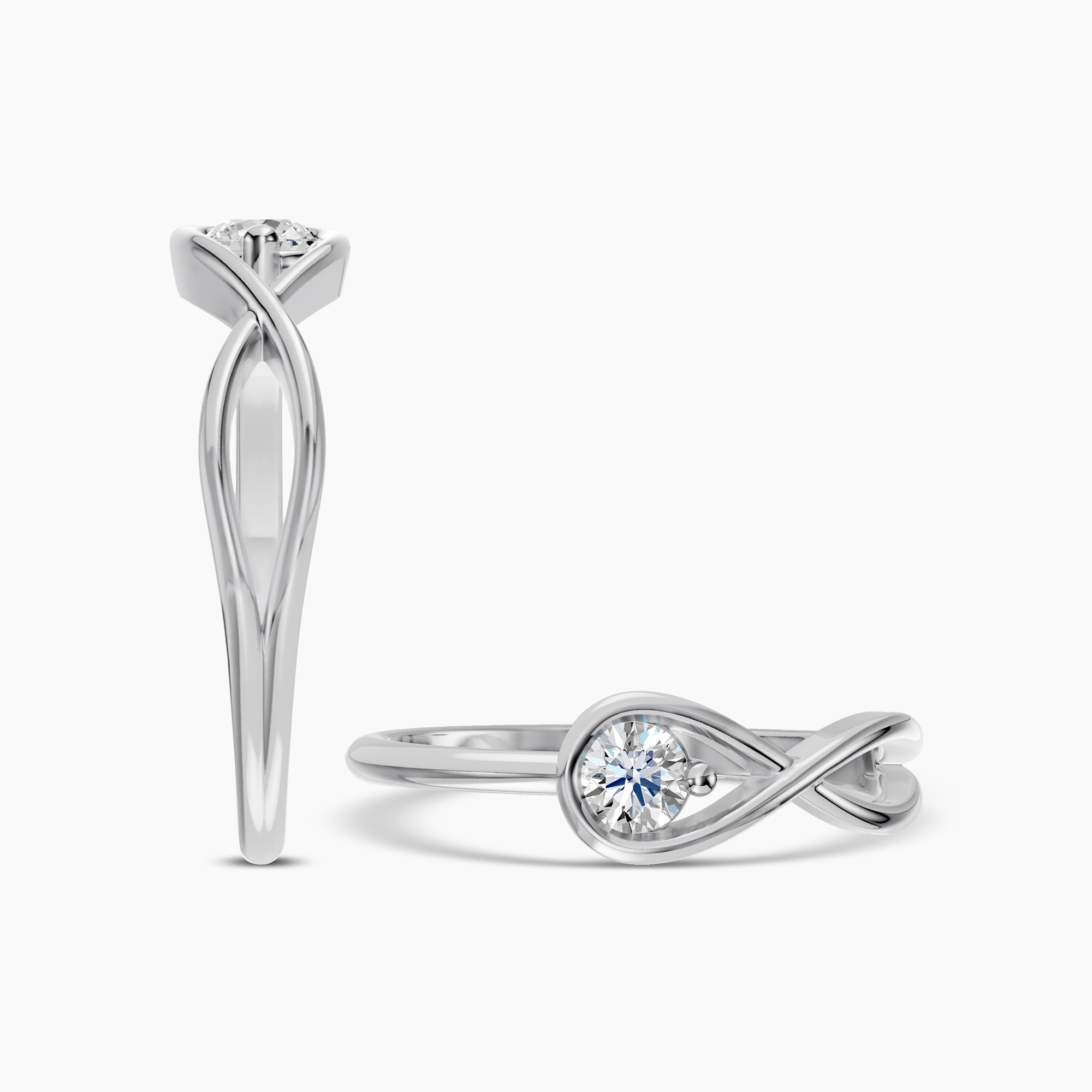 Lab Diamond Ring 0.20 Ctw R4318