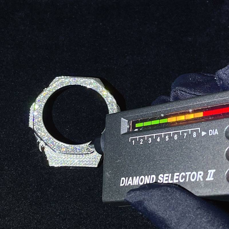 Custom G Shock GA2100 Diamond Watches Case 14K Gold on model - The Real Jewelry Company