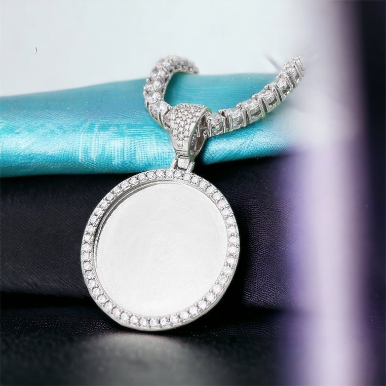 Diamond Memory Photo Frame Pendant