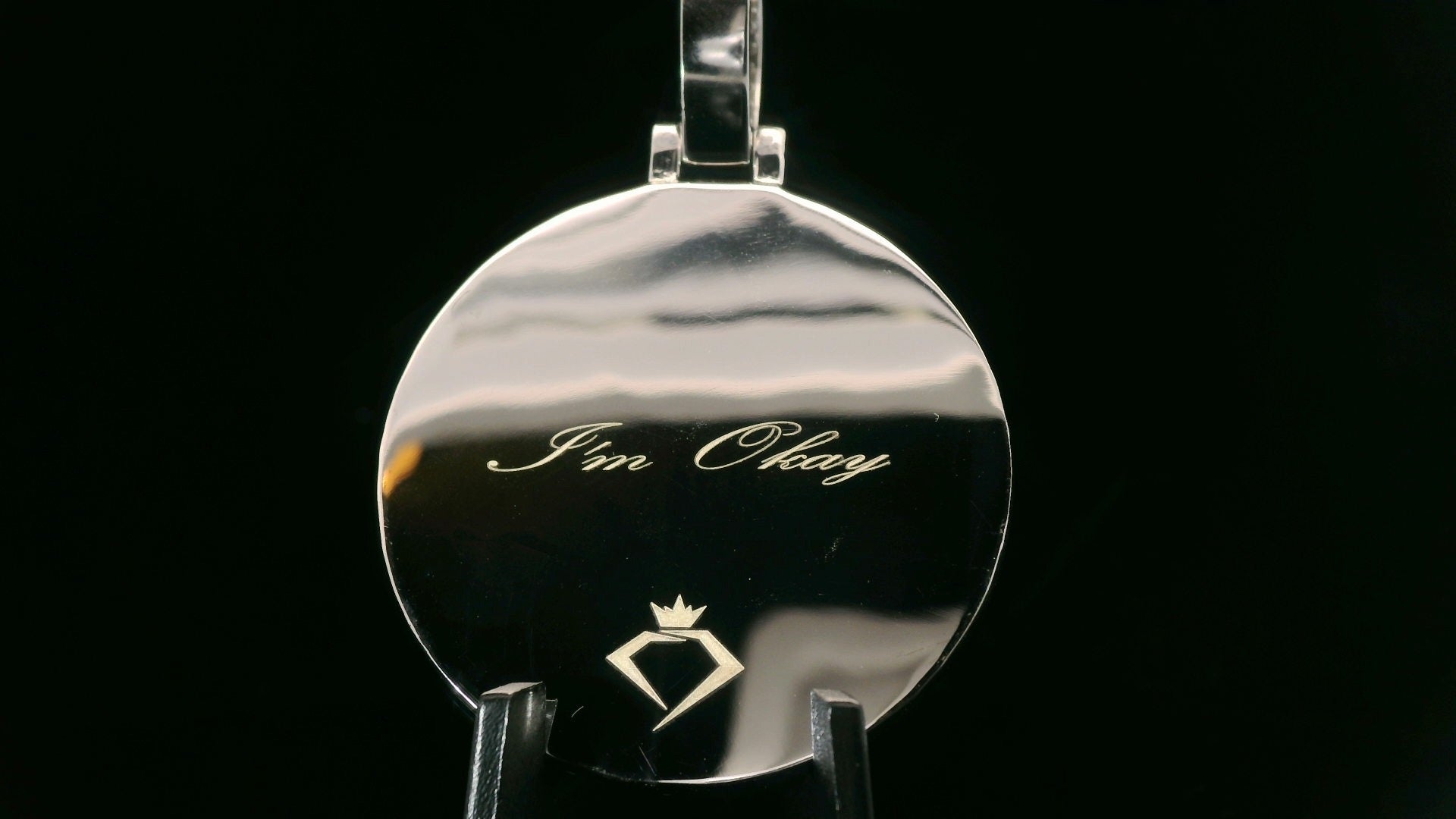 Diamond Memory Photo Frame Pendant