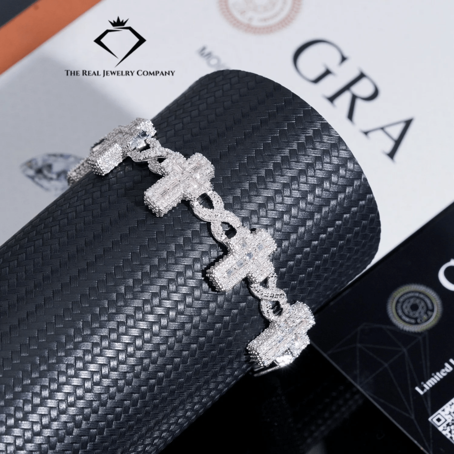 Infinity Baguette Cross Bracelet