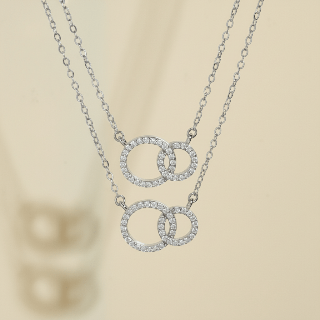 Loved Locked Moissanite Necklace