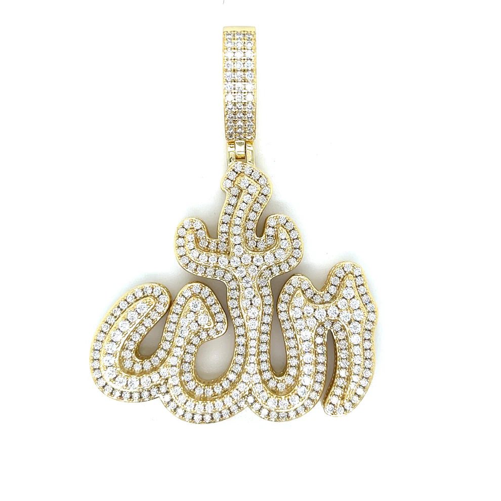 Moissanite Allah Pendant