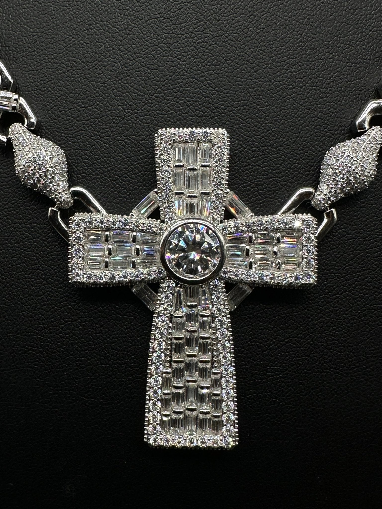 Moissanite Designer Cross Necklace - The Real Jewelry CompanyThe Real Jewelry CompanyNecklaces
