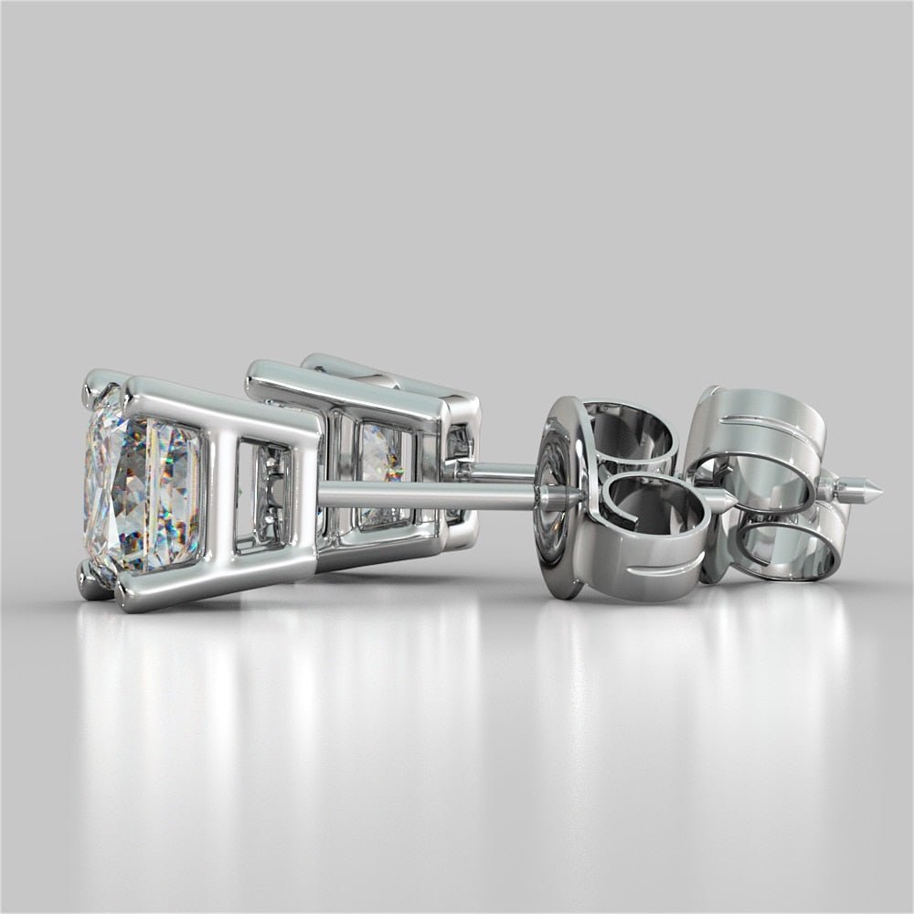Princess Cut Diamond Stud Earrings