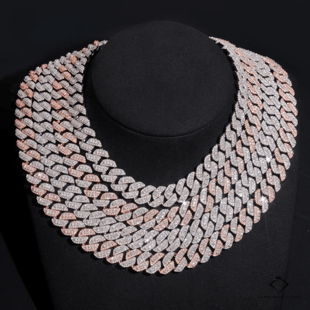 Royal Frost – 13MM Solid 925 Moissanite Cuban Chain