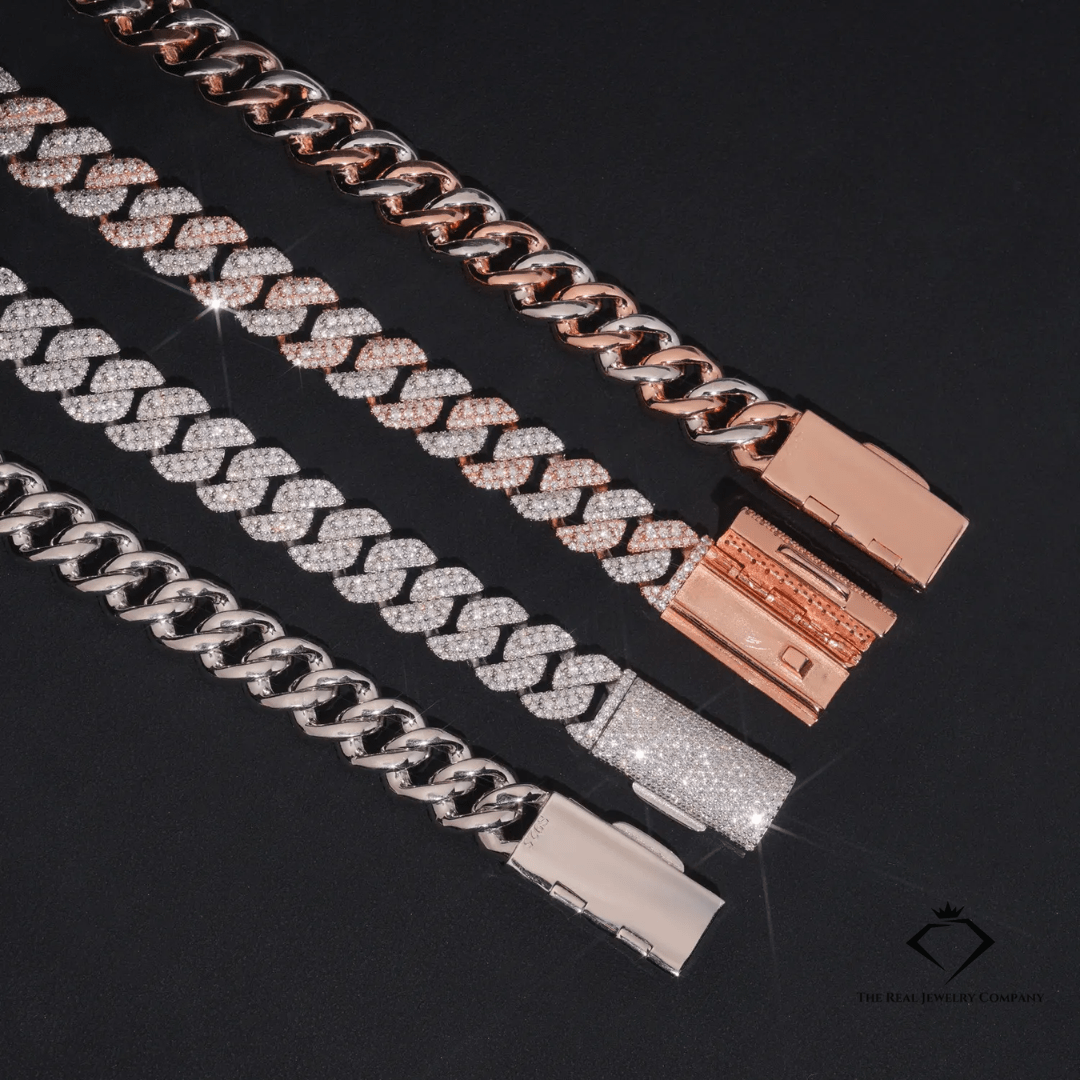Royal Frost – 13MM Solid 925 Moissanite Cuban Chain