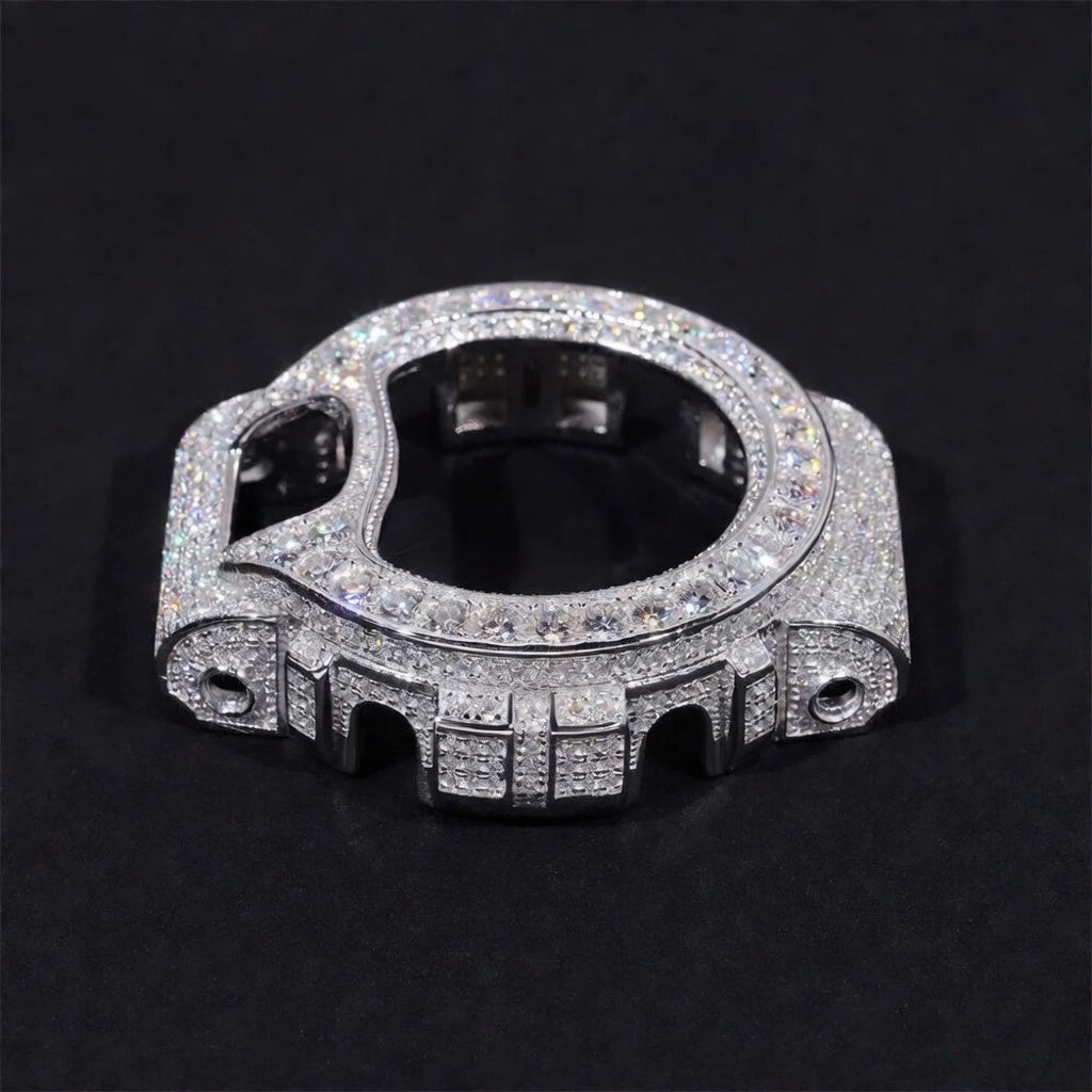 Iced Out Moissanite Watch - 925 Sterling Silver