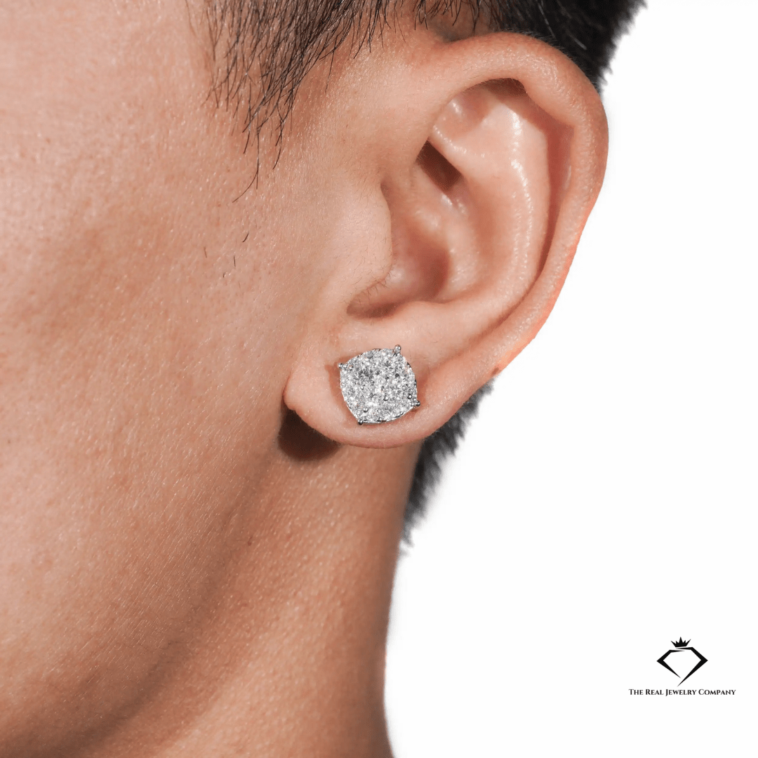 VVS Moissanite Flash Studs