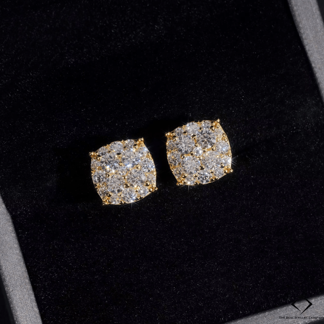 VVS Moissanite Flash Studs