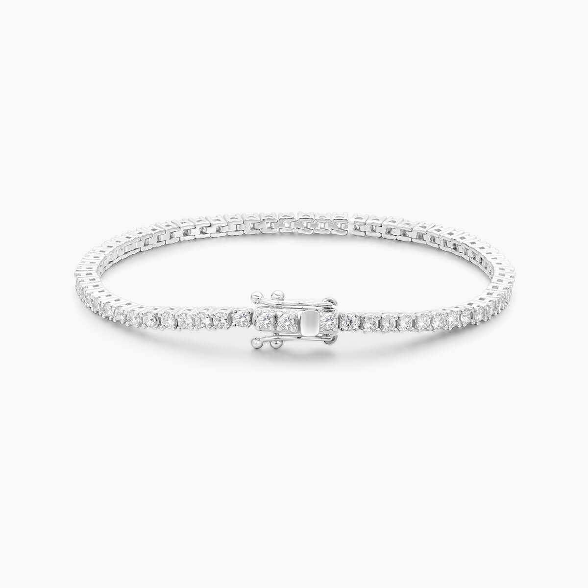 10K Solid Gold 2mm Moissanite Tennis Bracelet - The Real Jewelry CompanyThe Real Jewelry CompanyBracelets