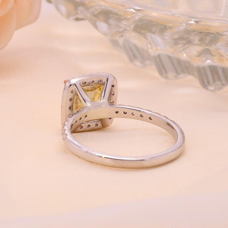 2CT Yellow Princess Cut Moissanite 10K Gold Ring - The Real Jewelry CompanyThe Real Jewelry CompanyRings