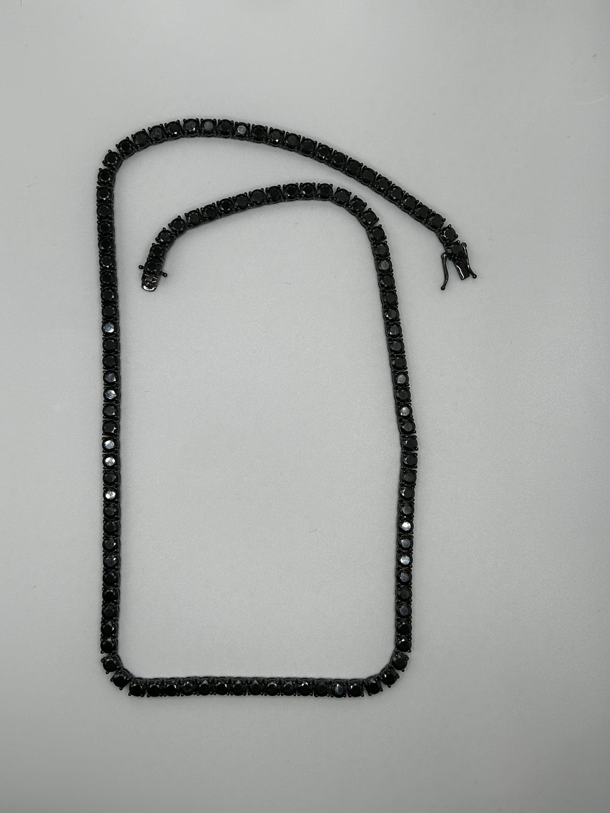 5mm Black Moissanite Tennis Chain