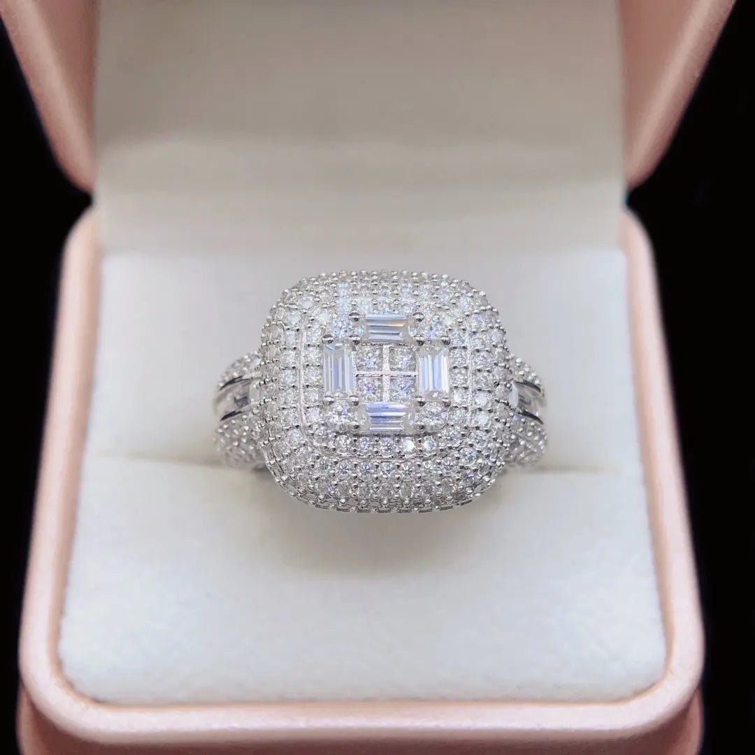 Men's Baguette Moissanite Channel Ring - The Real Jewelry CompanyThe Real Jewelry CompanyRings