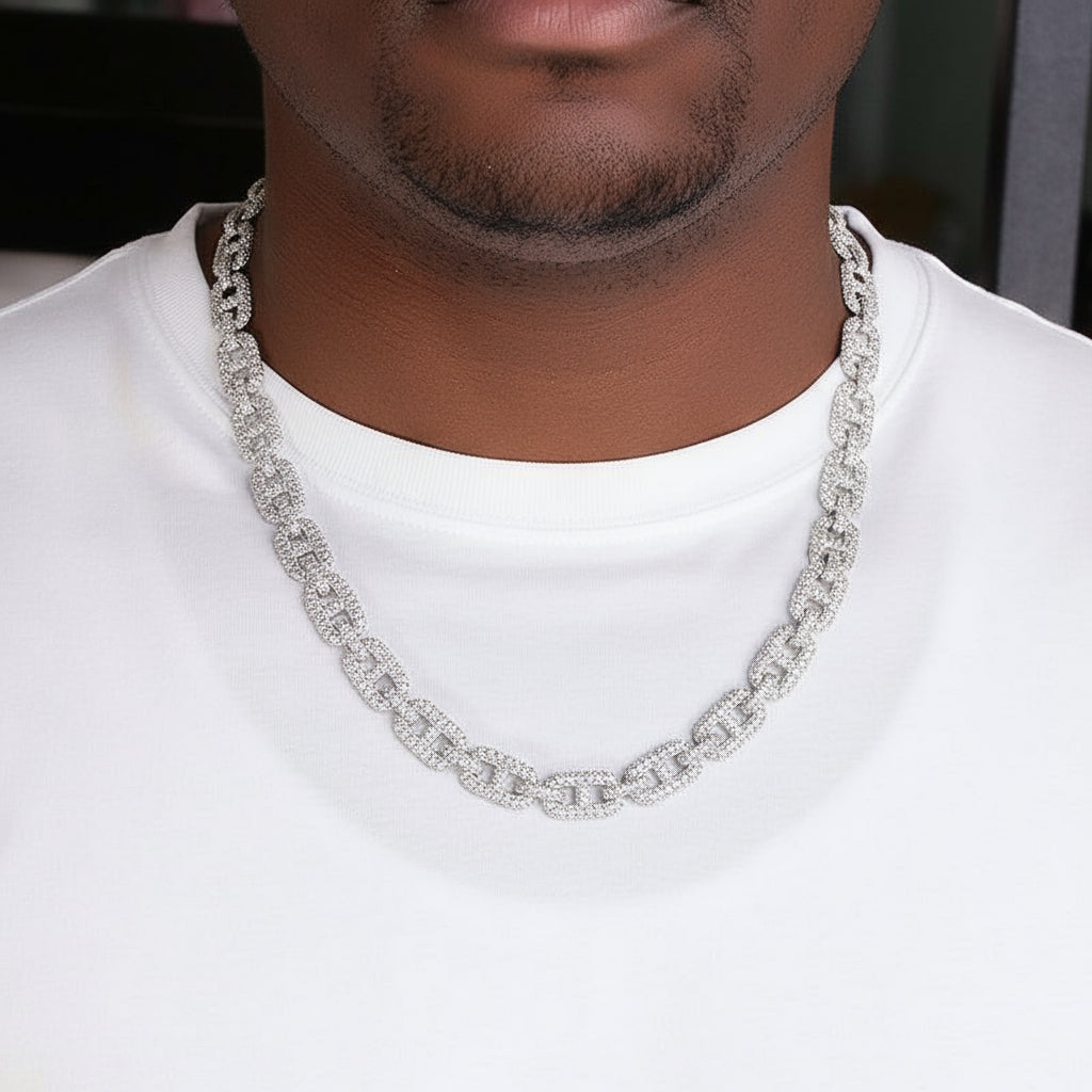 Moissanite Anchor Link Chain - The Real Jewelry CompanyThe Real Jewelry CompanyNecklaces