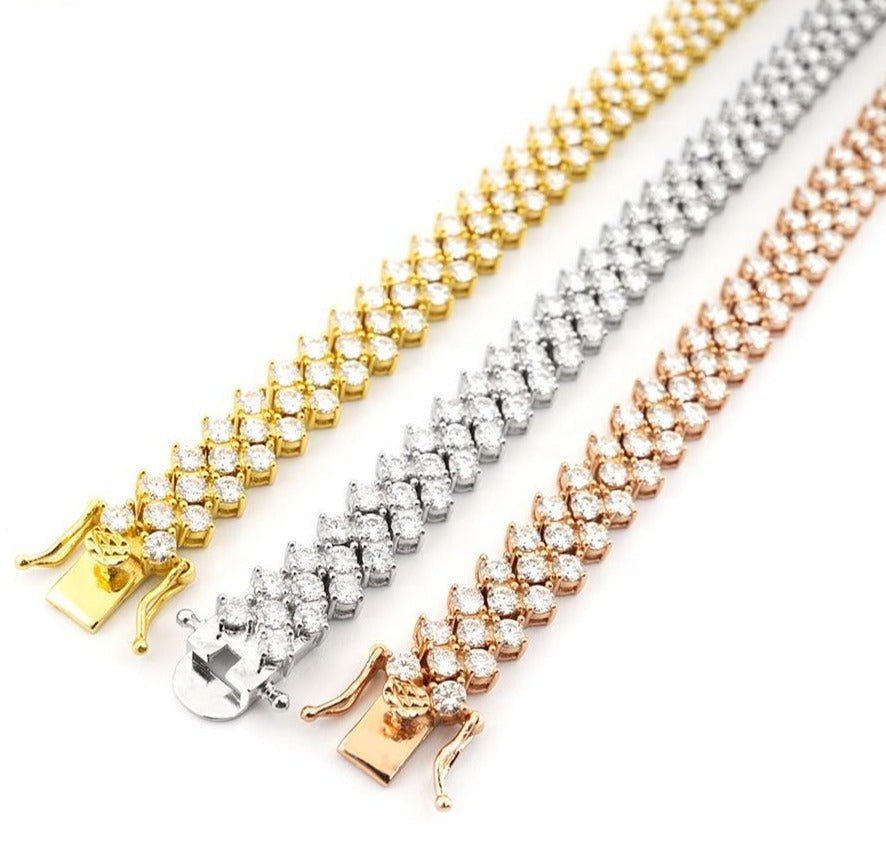 Moissanite "Full of Fire" Tennis Bracelet The Real Jewelry Company