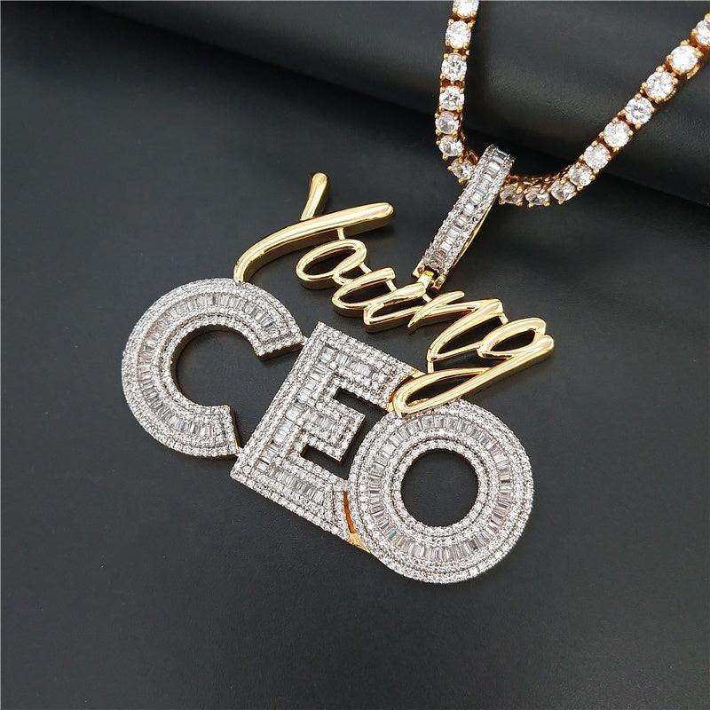 The Real Young CEO Moissanite Pendant - The Real Jewelry CompanyThe Real Jewelry CompanyCharms & Pendants
