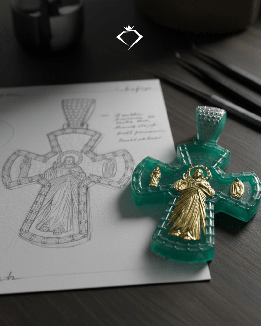 Custom Jewelry Design Process | From Sketch to 3D CAD Gold Piece - The Real Jewelry Company