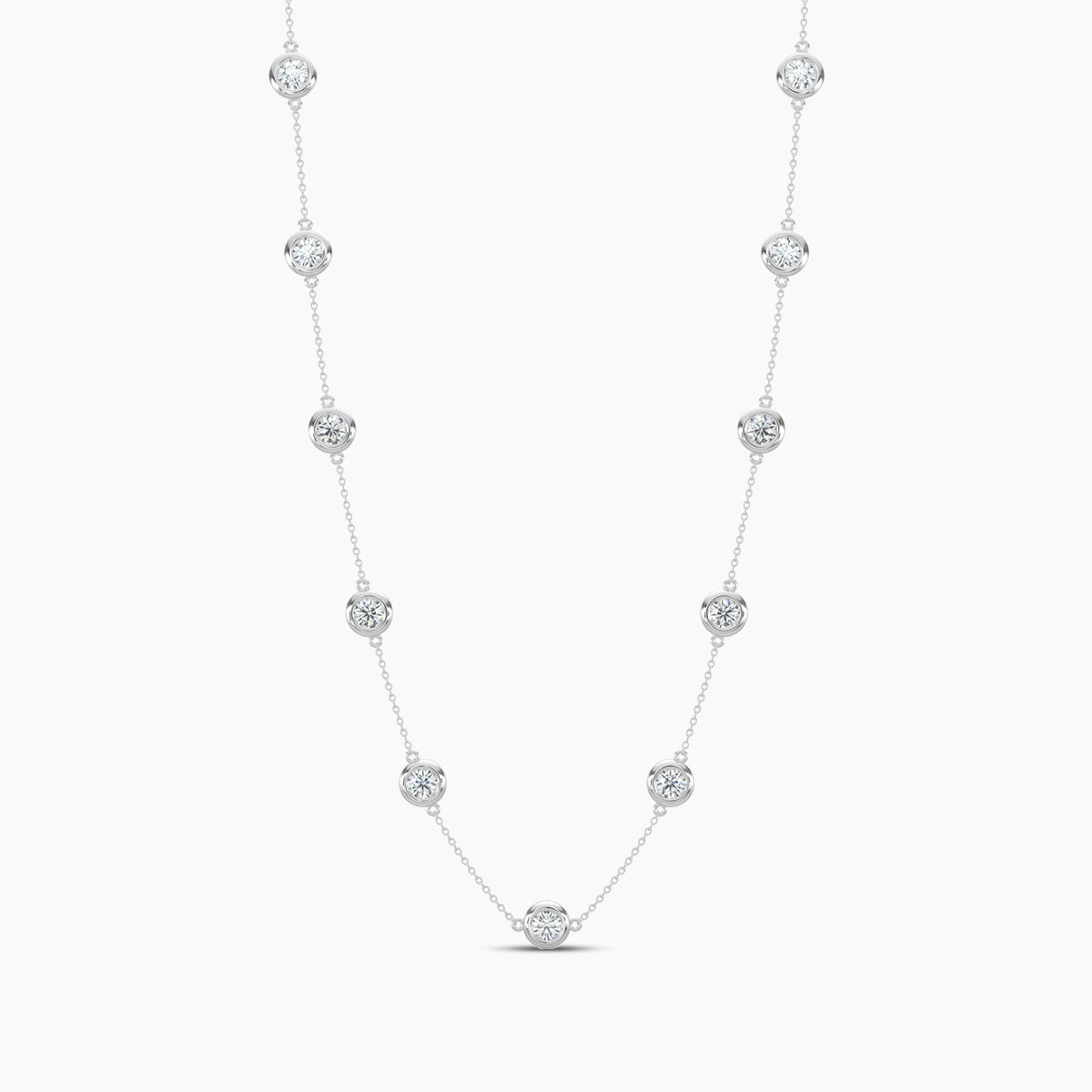 Lab Diamond Necklace 2.00 Ctw NY200