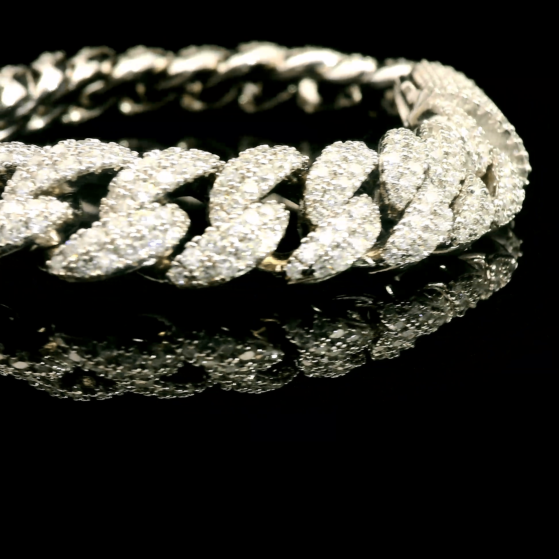 12mm Moissanite Cuban Bracelet (Stock) - The Real Jewelry CompanyThe Real Jewelry CompanyBracelets