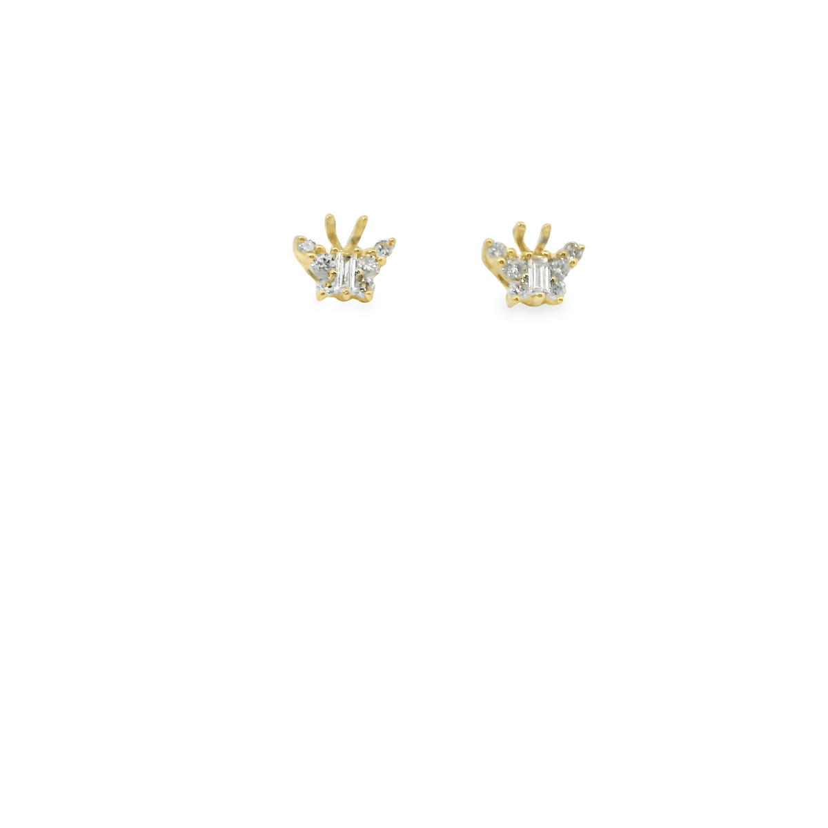 14K Diamond Butterfly Earrings - The Real Jewelry CompanyThe Real Jewelry CompanyEarrings