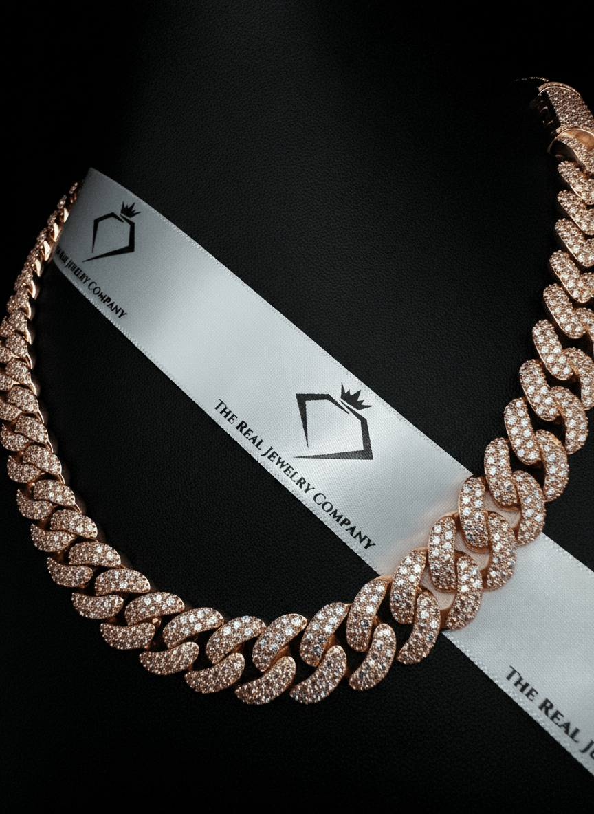 15MM Moissanite Miami Cuban Link Chain