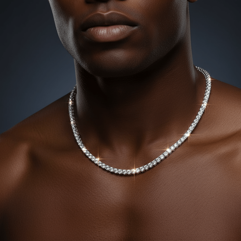 3mm Moissanite Tennis Chain