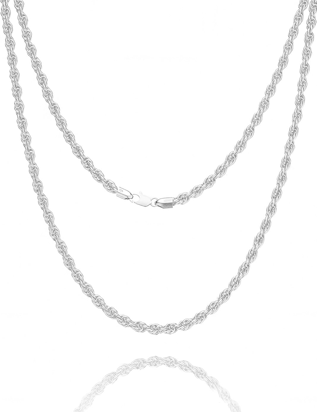 4mm Gold Over Silver Rope Chain