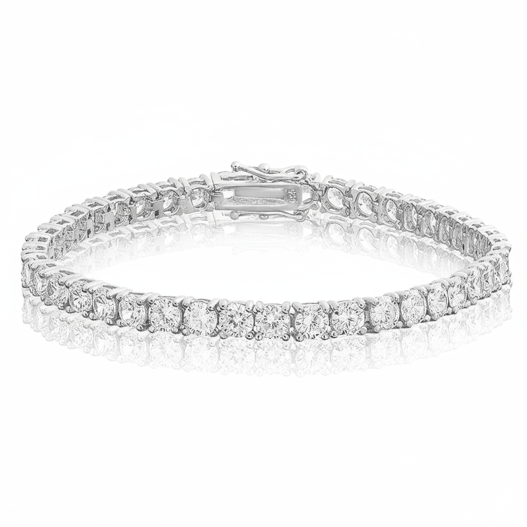 4mm Moissanite Tennis Bracelet